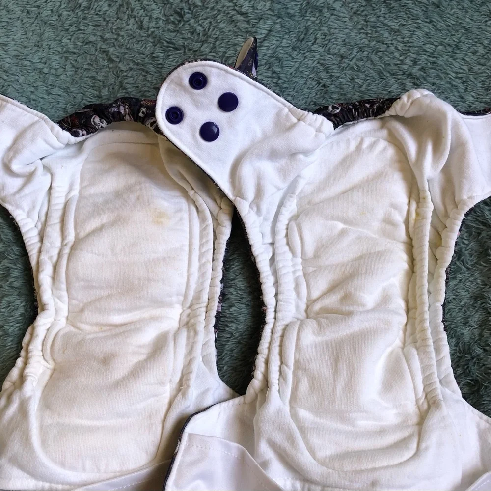 Newborn pocket cloth diaper set